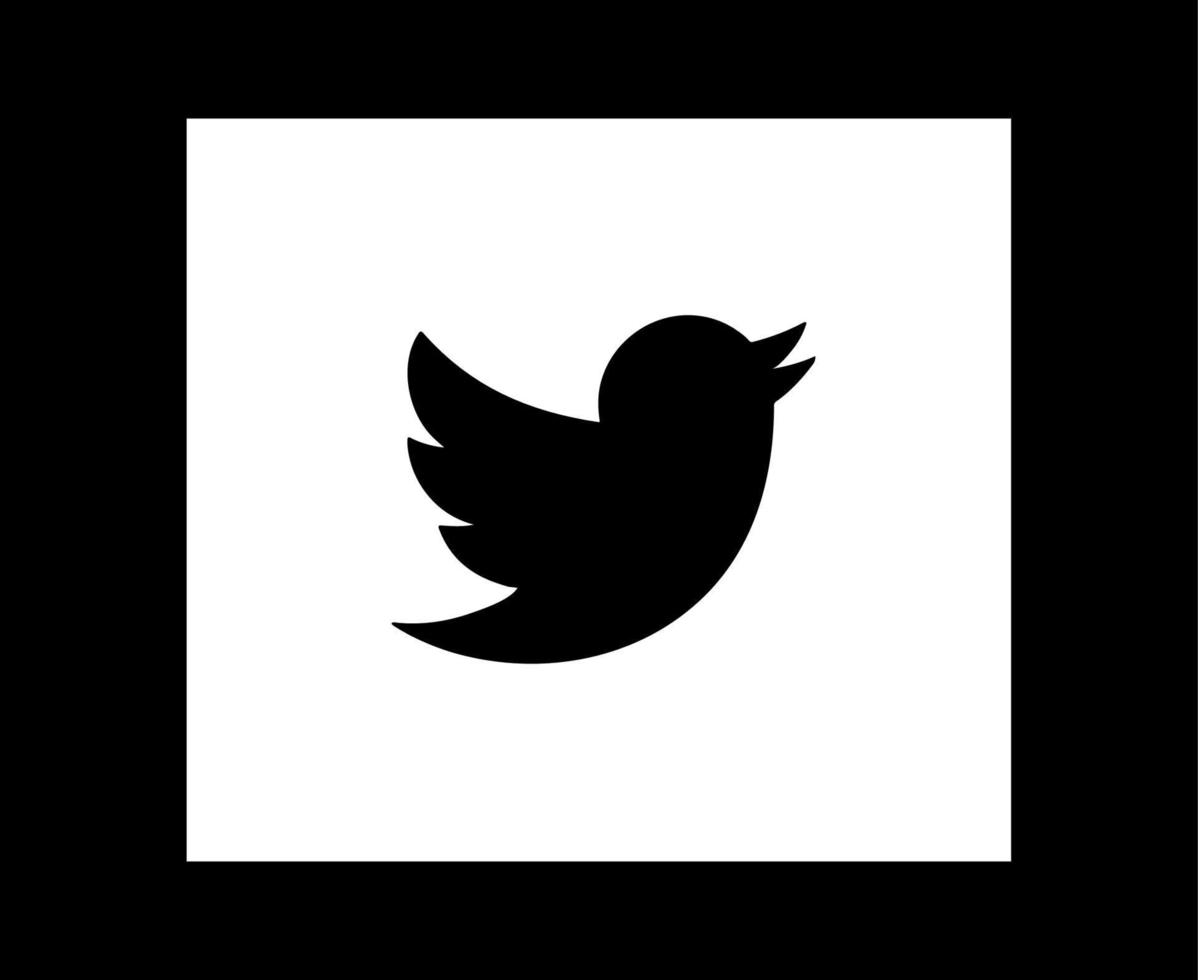 twitter sociale media logo ontwerp pictogram symbool vectorillustratie vector
