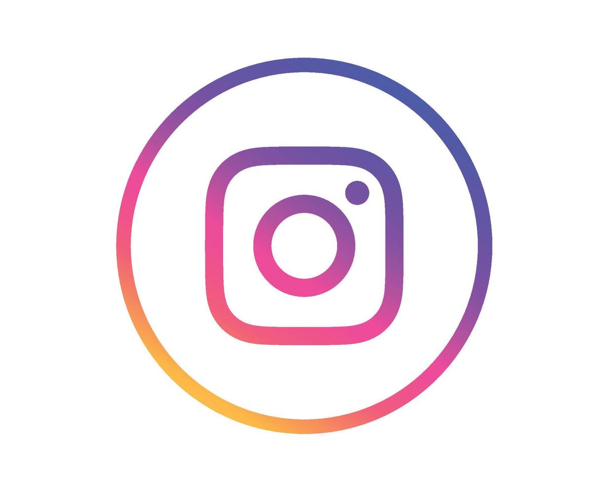 instagram sociale media logo ontwerp pictogram symbool vectorillustratie vector