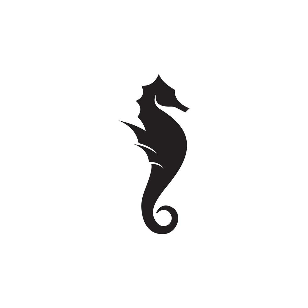 creatief zeepaardje logo icoon. zeepaardje pictogram en symbool vectorillustratie. vector