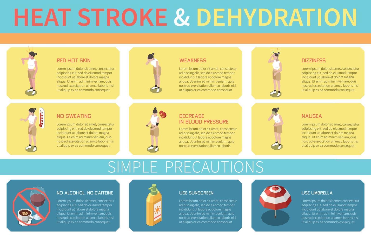 hitteberoerte infographics vector