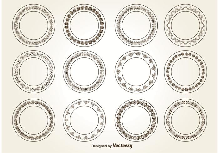 Decoratieve Cirkel Ornamenten vector