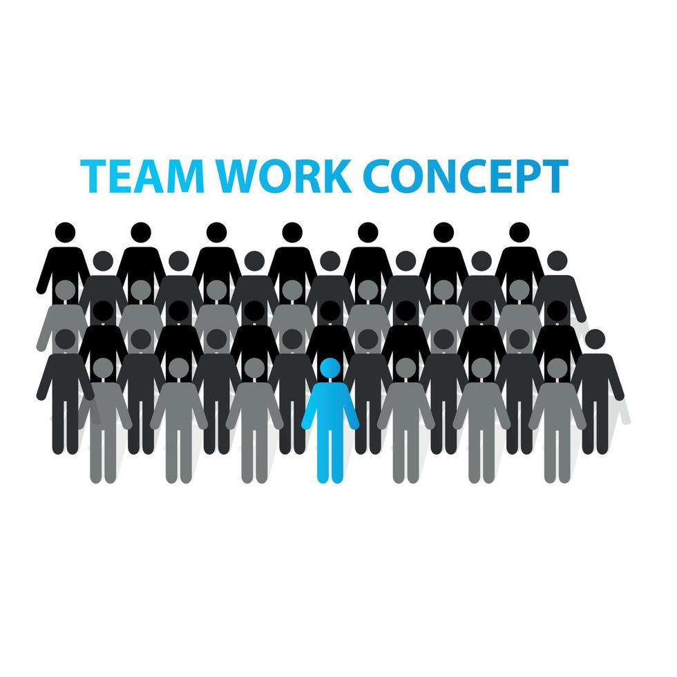 team werk concept vectorillustratie vector