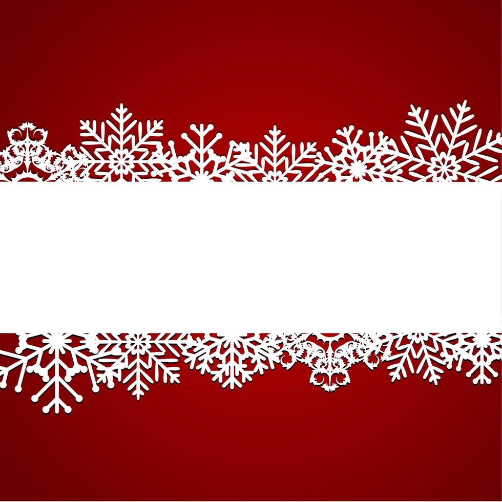 kerst sneeuwvlokken achtergrond vectorillustratie vector