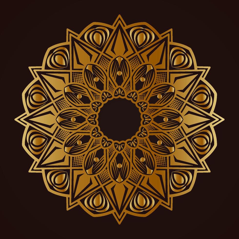 mandala vector gouden ronde decoratie