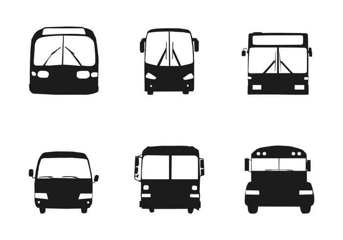 Gratis Vector Bus Car Silhouette Front