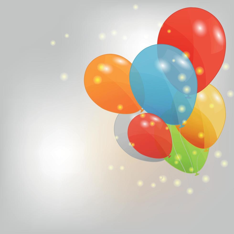 set gekleurde ballonnen, vectorillustratie. eps 10. vector