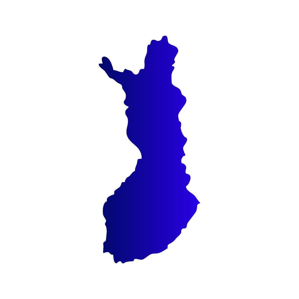 finland kaart op witte achtergrond vector
