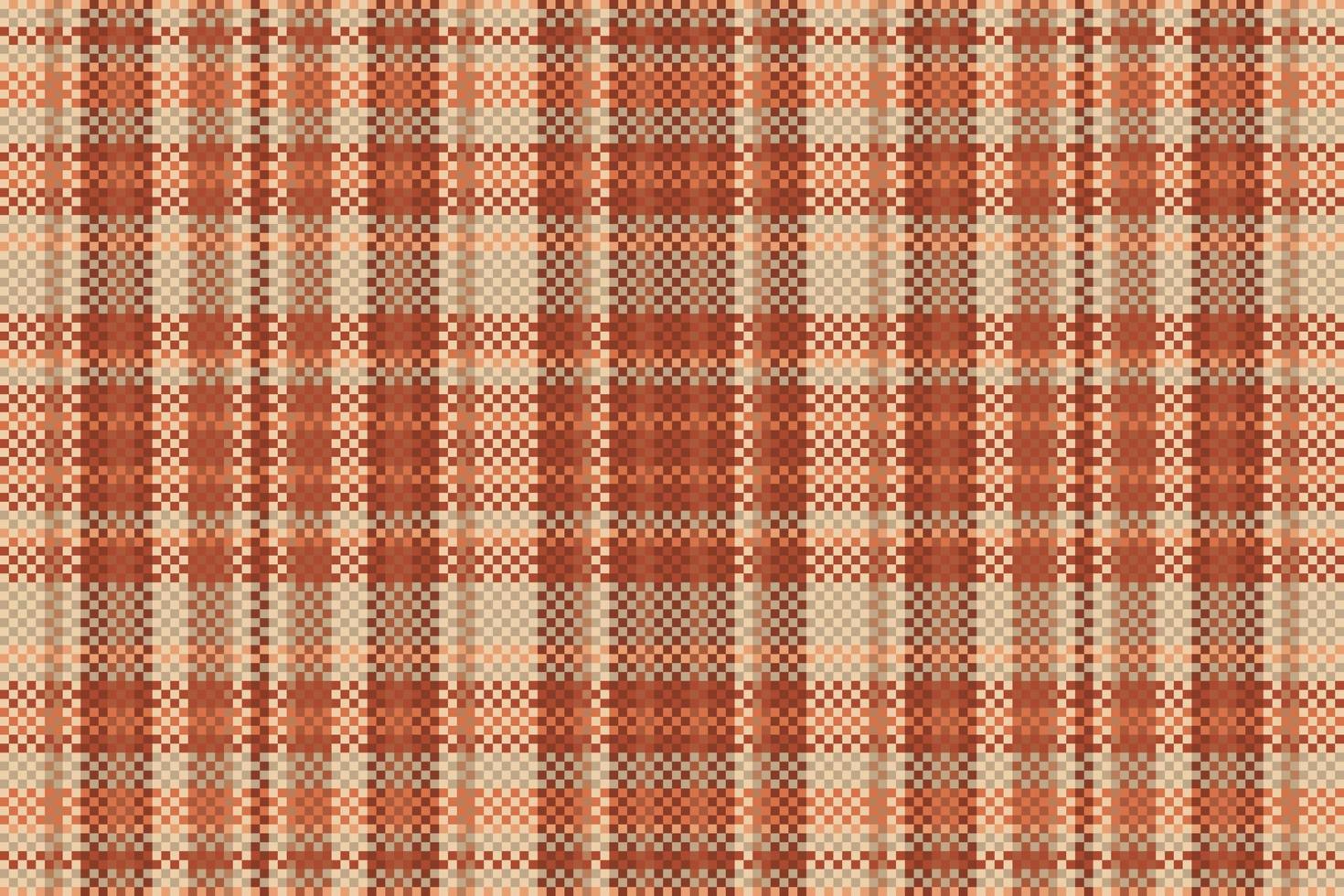 tartan geruit patroon met textuur en warme kleur. vectorillustratie. vector