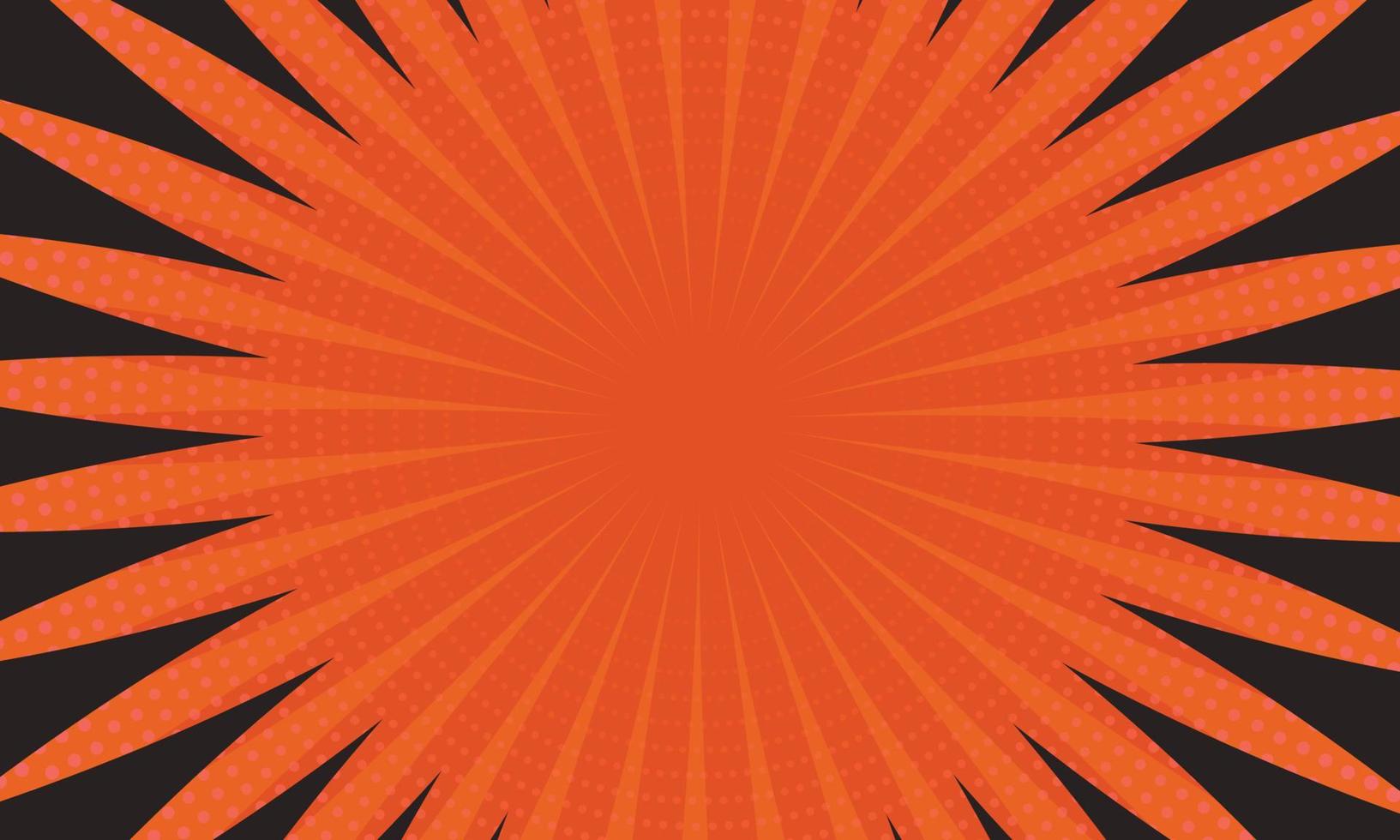 oranje en zwarte lijn en halftone achtergrond. vector