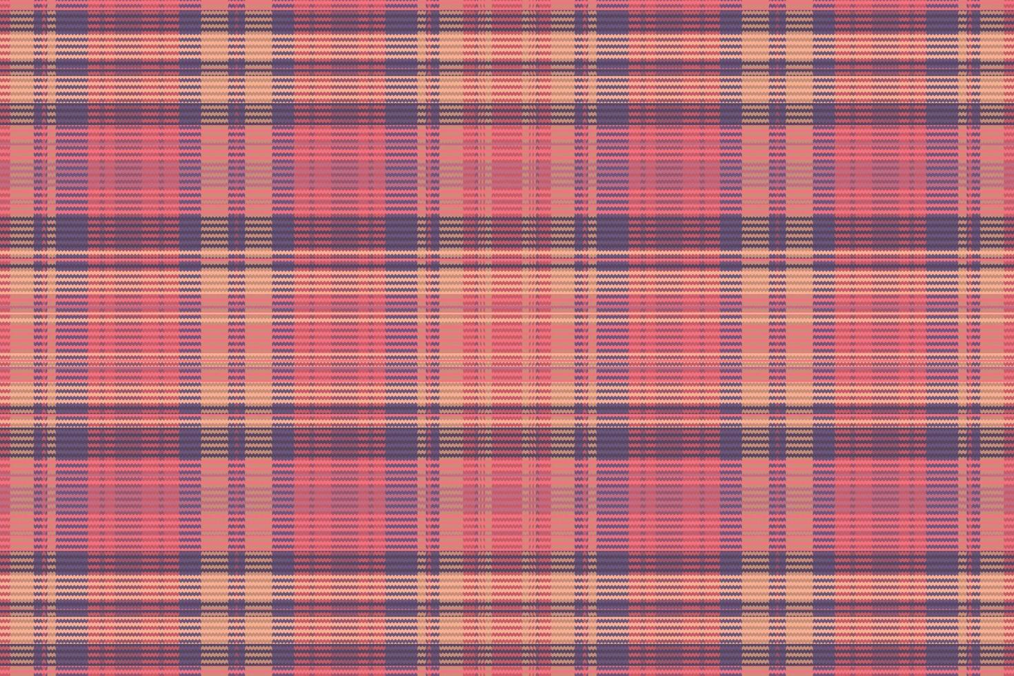 tartan geruit patroon met textuur en warme kleur. vector