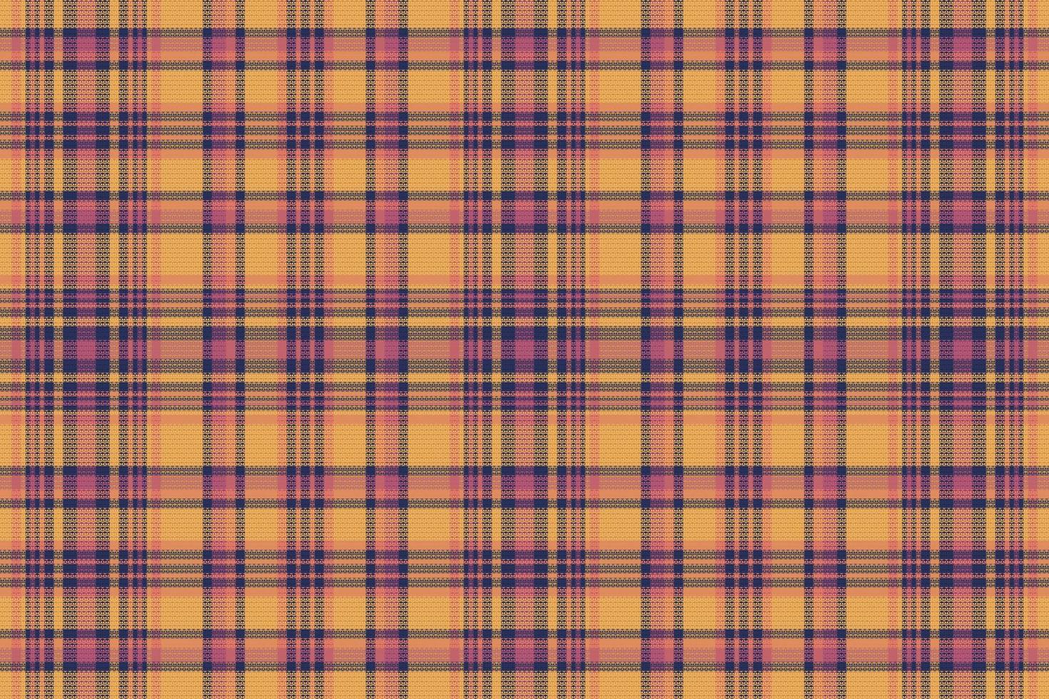 tartan geruit patroon met textuur en warme kleur. vector