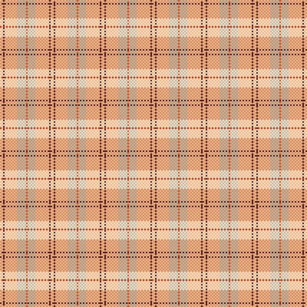 tartan geruit patroon met textuur en warme kleur. vector