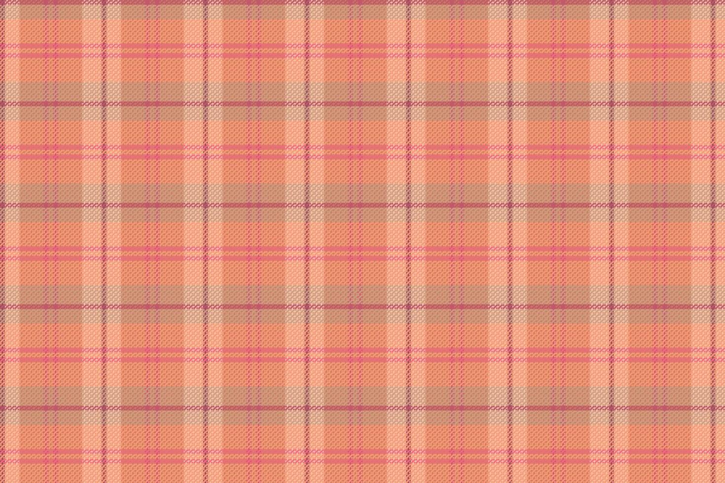 tartan geruit patroon met textuur en warme kleur. vector