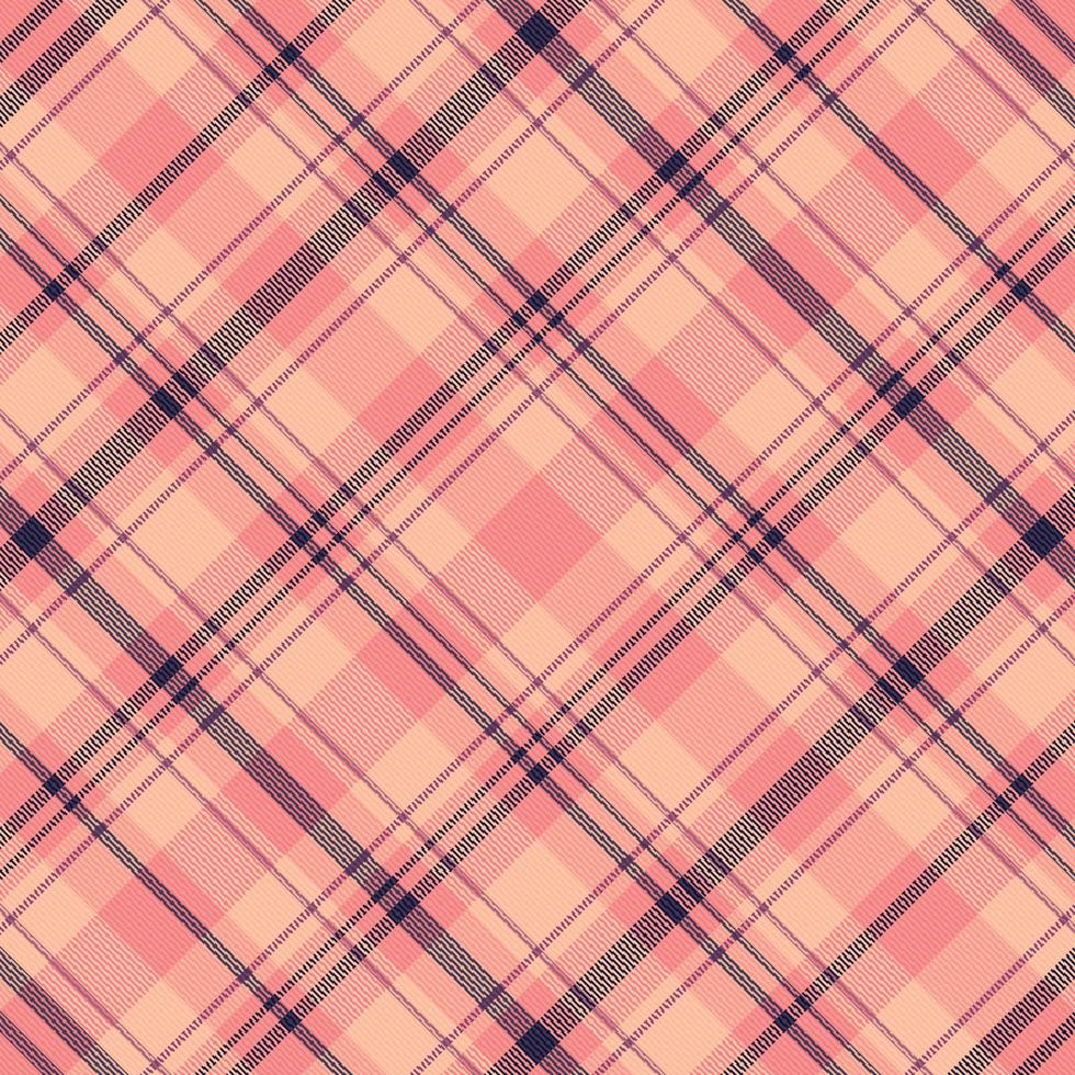 tartan geruit patroon met textuur en warme kleur. vector