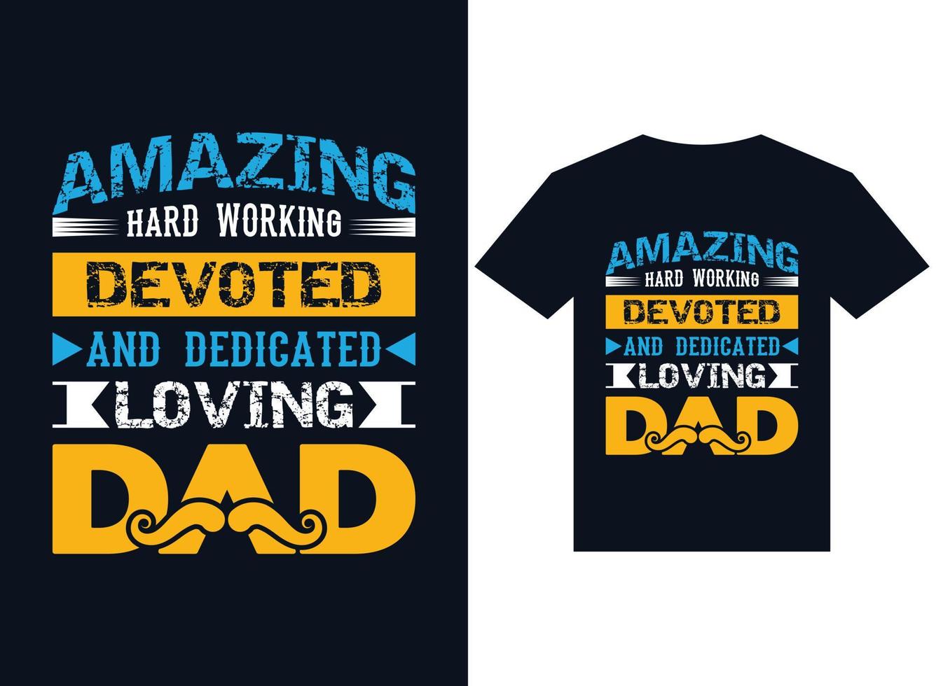 geweldige hardwerkende gedeboteerde t-shirt ontwerp typografie vectorillustratie vector