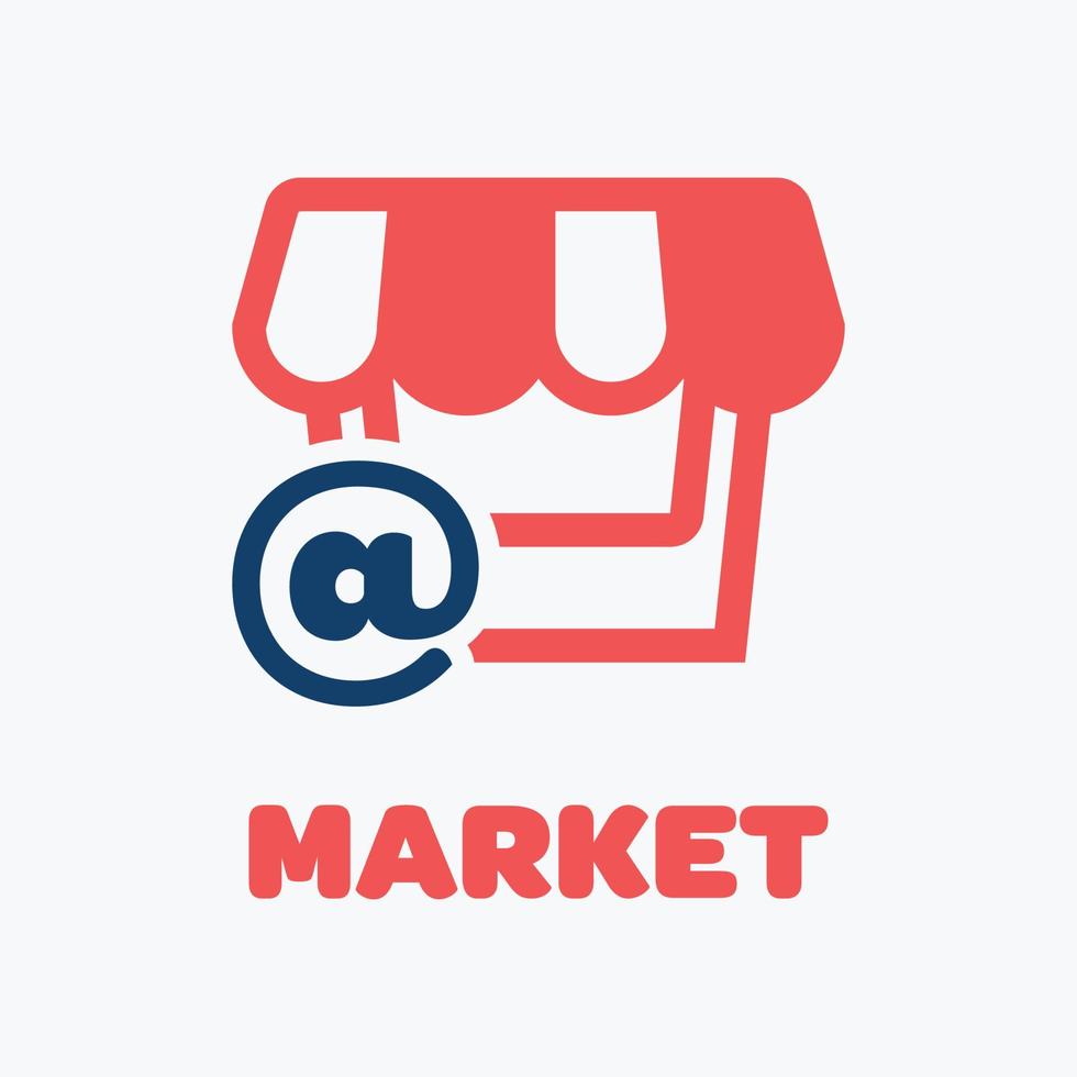 symbolisch marktlogo vector