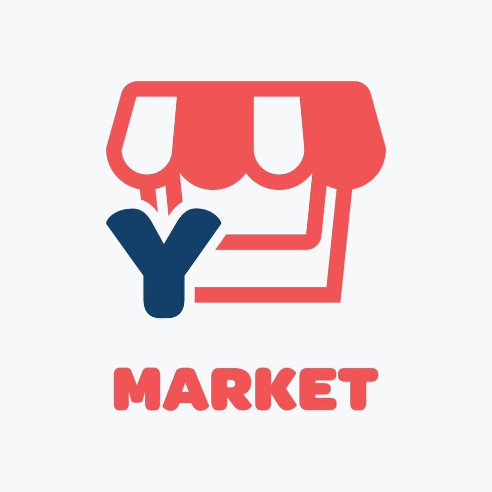 alfabet y markt logo vector