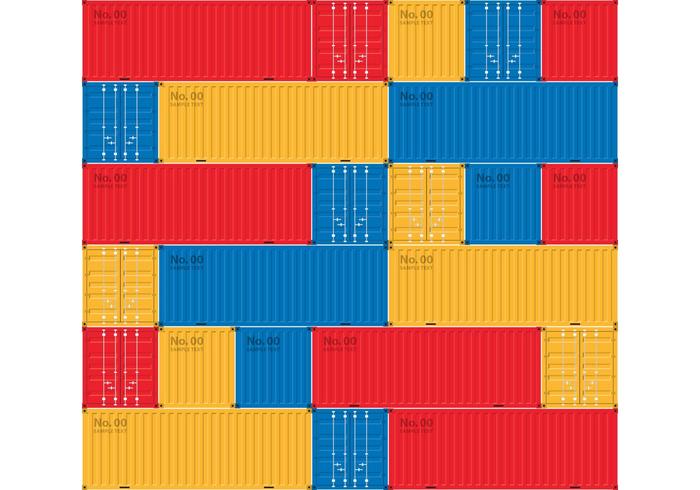 Container Schip Behang vector