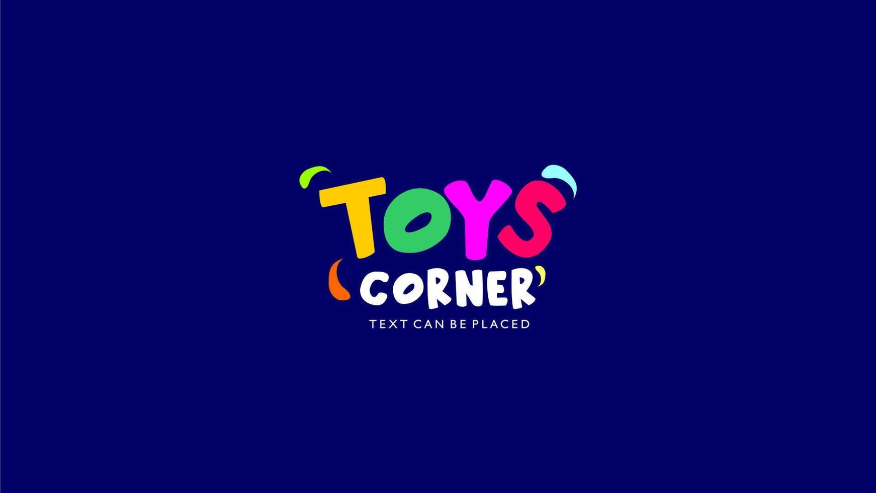 speelgoed hoek logo vector