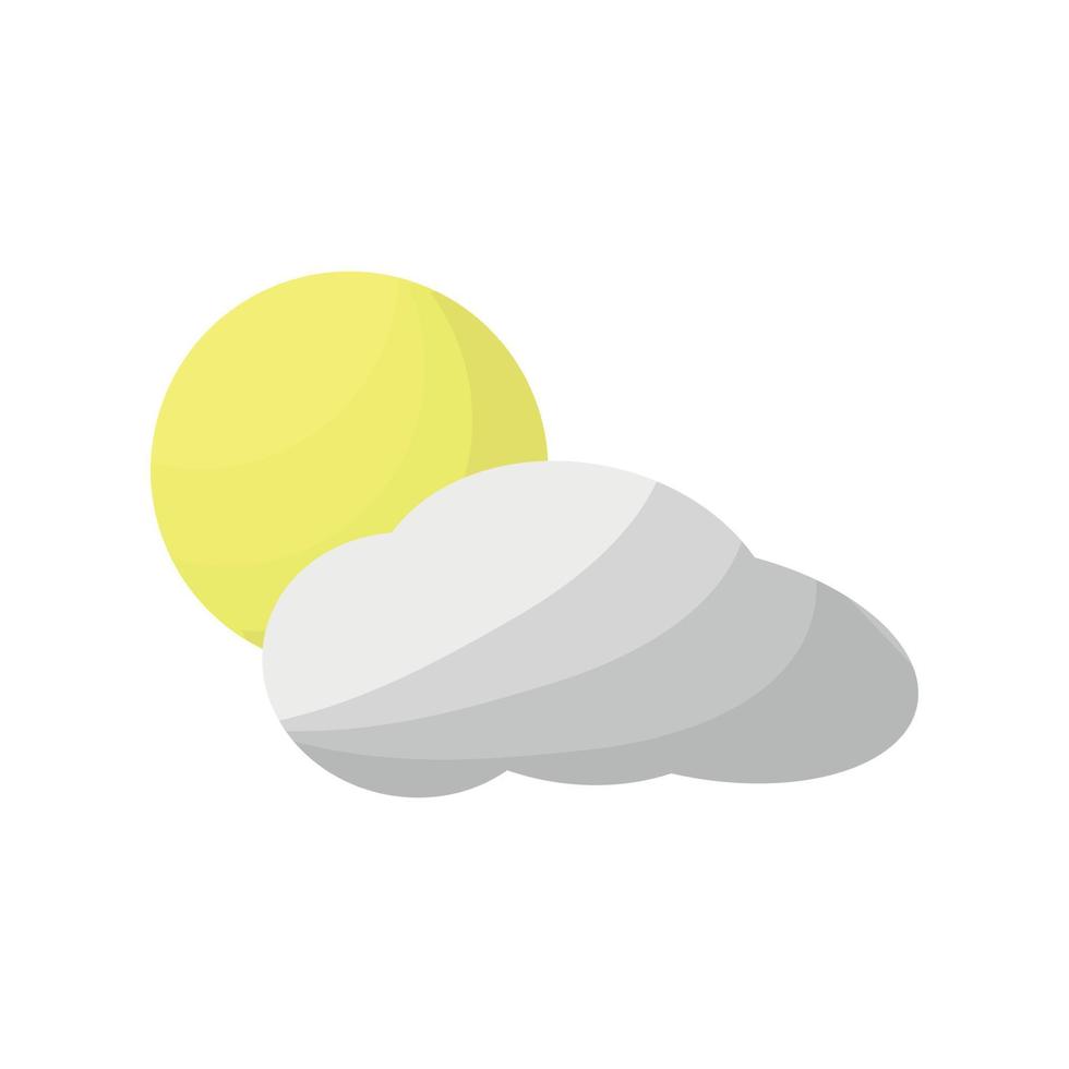 zon en wolk vector