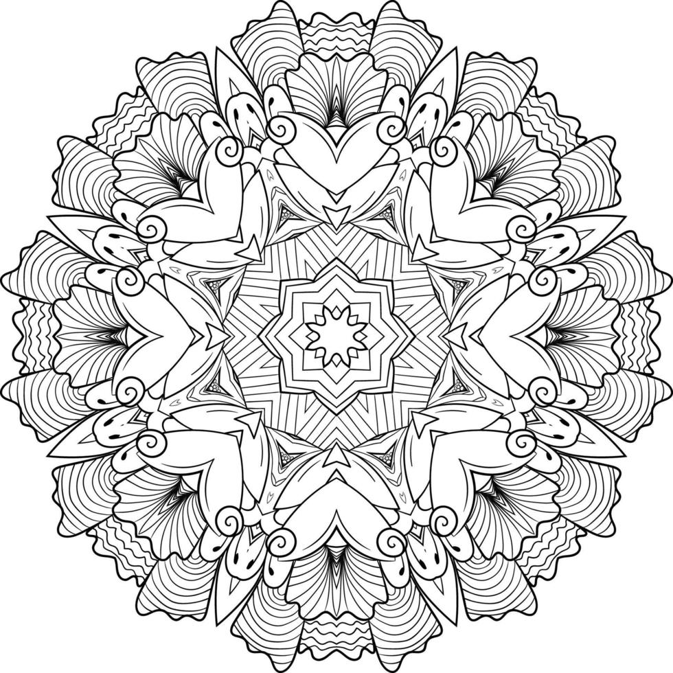 abstracte mandala-achtergrond vector