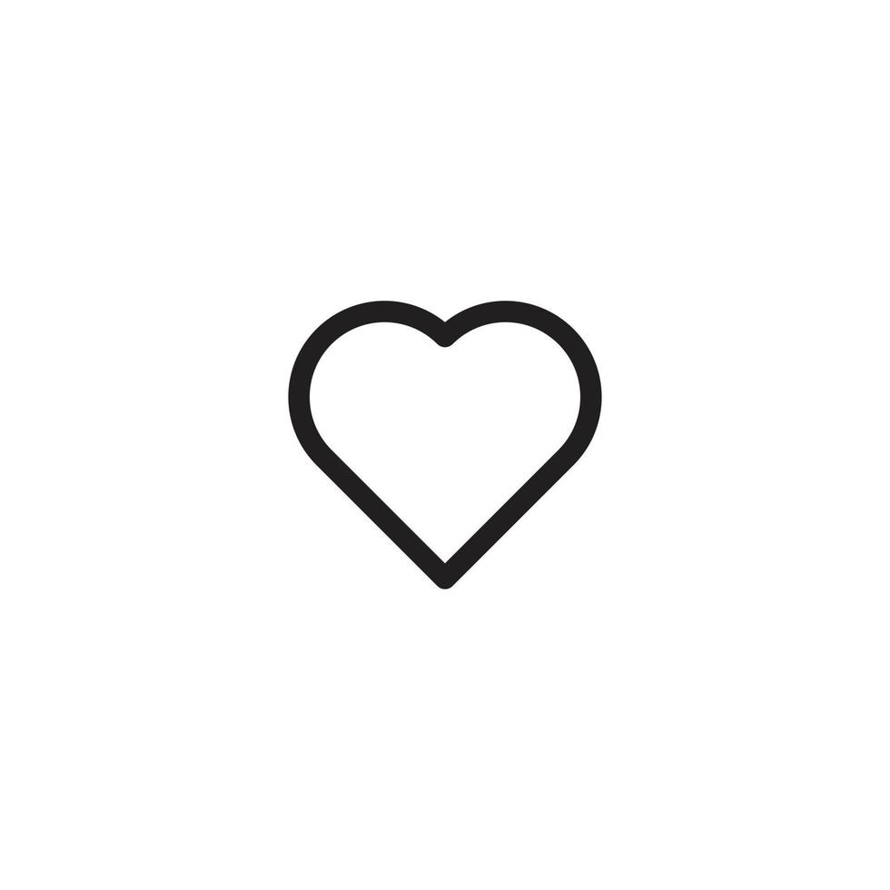 hart pictogram vector voor website symbool presentatie