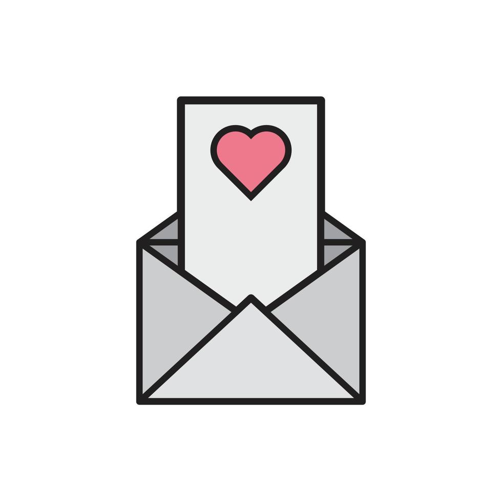 liefdesbrief vector voor website symbool pictogram presentatie