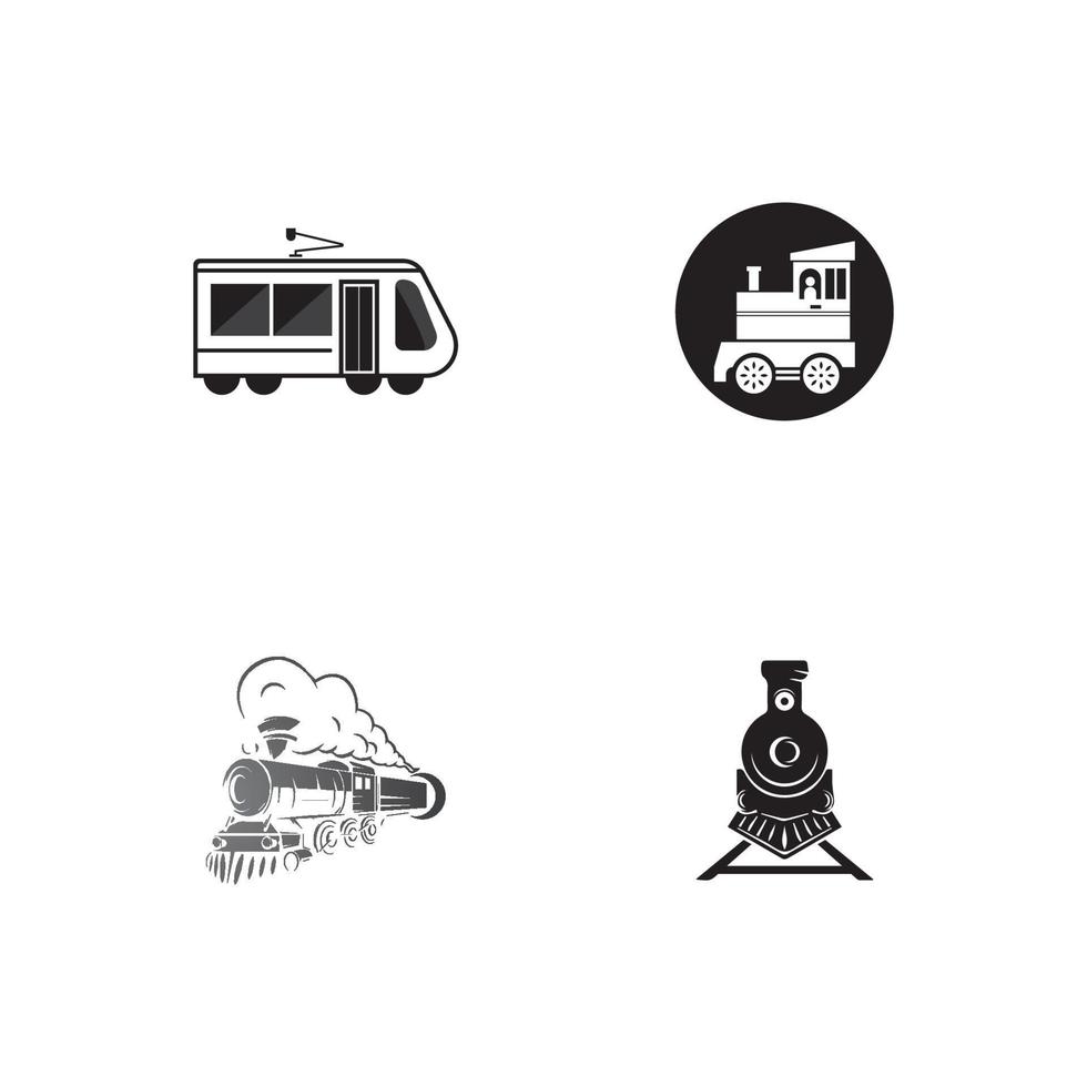 trein pictogram vector illustratie ontwerpsjabloon