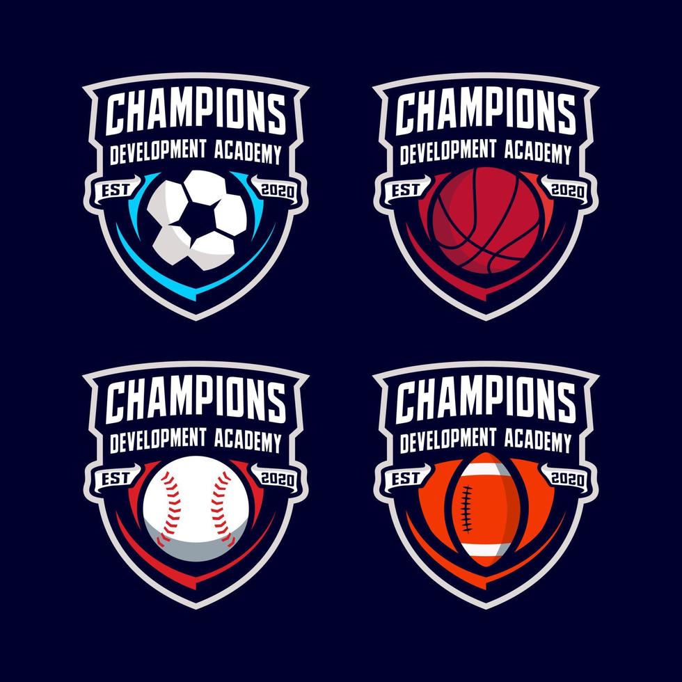 sport bal badge logo sjabloon vector