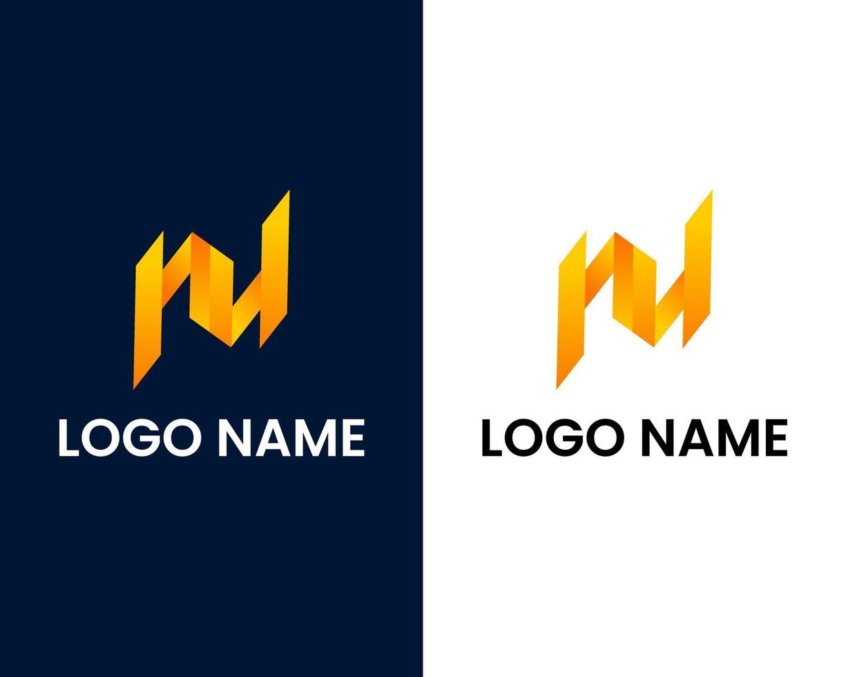 letter m modern logo ontwerpsjabloon vector