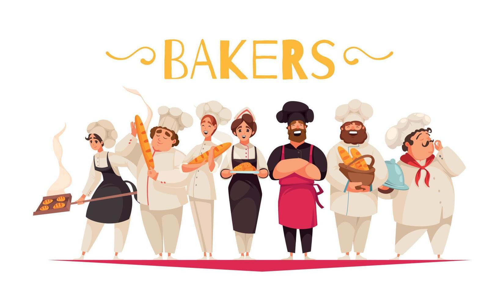 bakkers vector illustratie