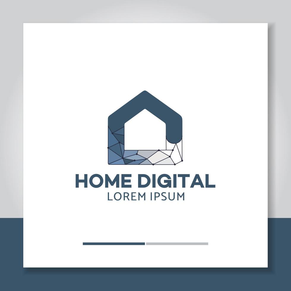 home connect logo ontwerp vector, data, digitaal. vector