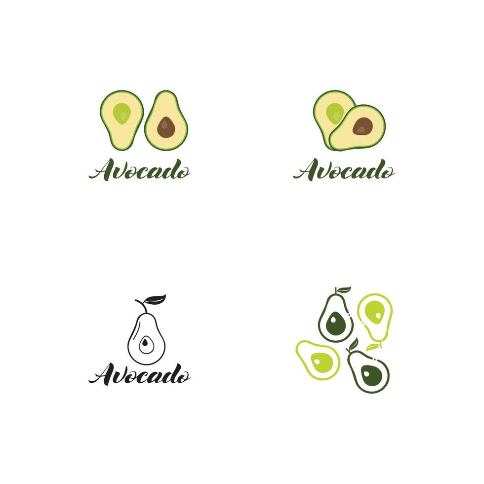 avocado vector pictogram illustratie ontwerp