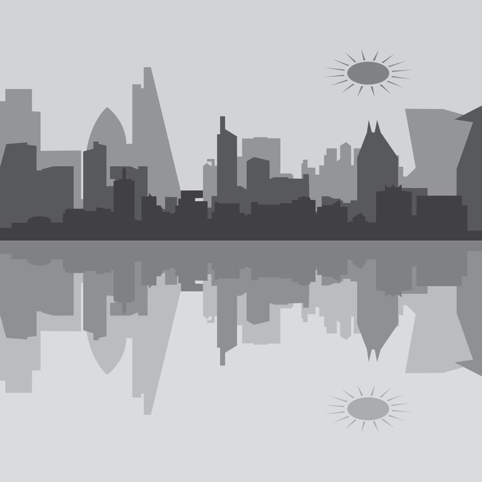 stad skyline achtergrond vectorillustratie vector