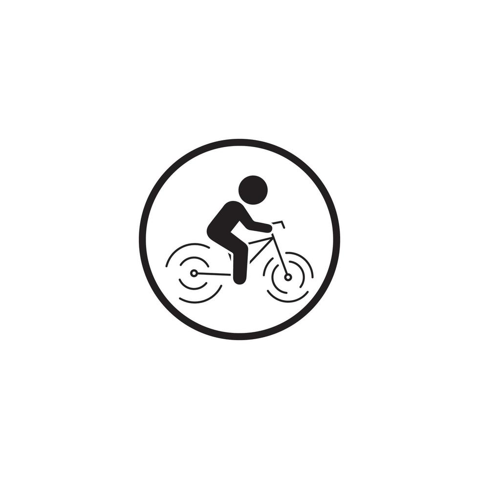 fiets pictogram vector ontwerpsjabloon