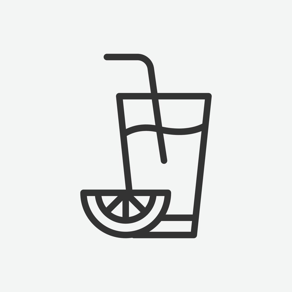 drankje vector icon set. geïsoleerde limonade pictogram vector design