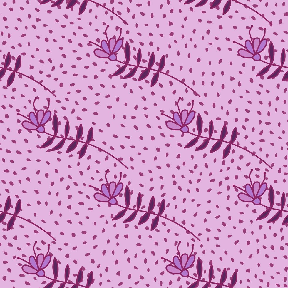 eenvoudig klein bloemen naadloos patroon. schattig bloemenbehang. vector