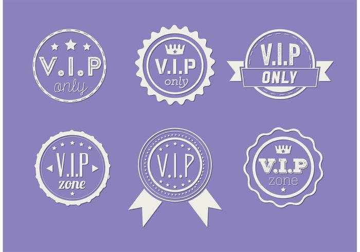 Set Vip Icon Vectors