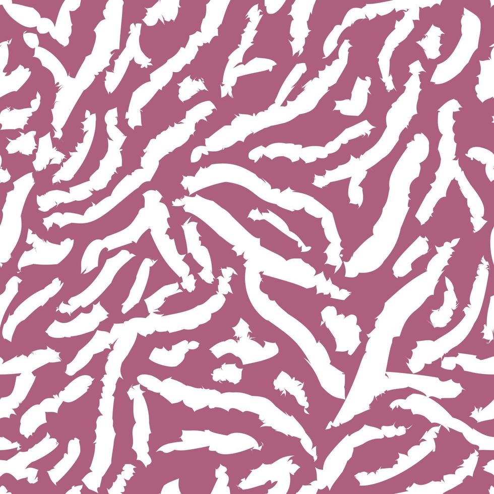 naadloze patroon dieren ruw gestreept op roze achtergrond. kleur bont wilde dieren tijger of zebra. vector