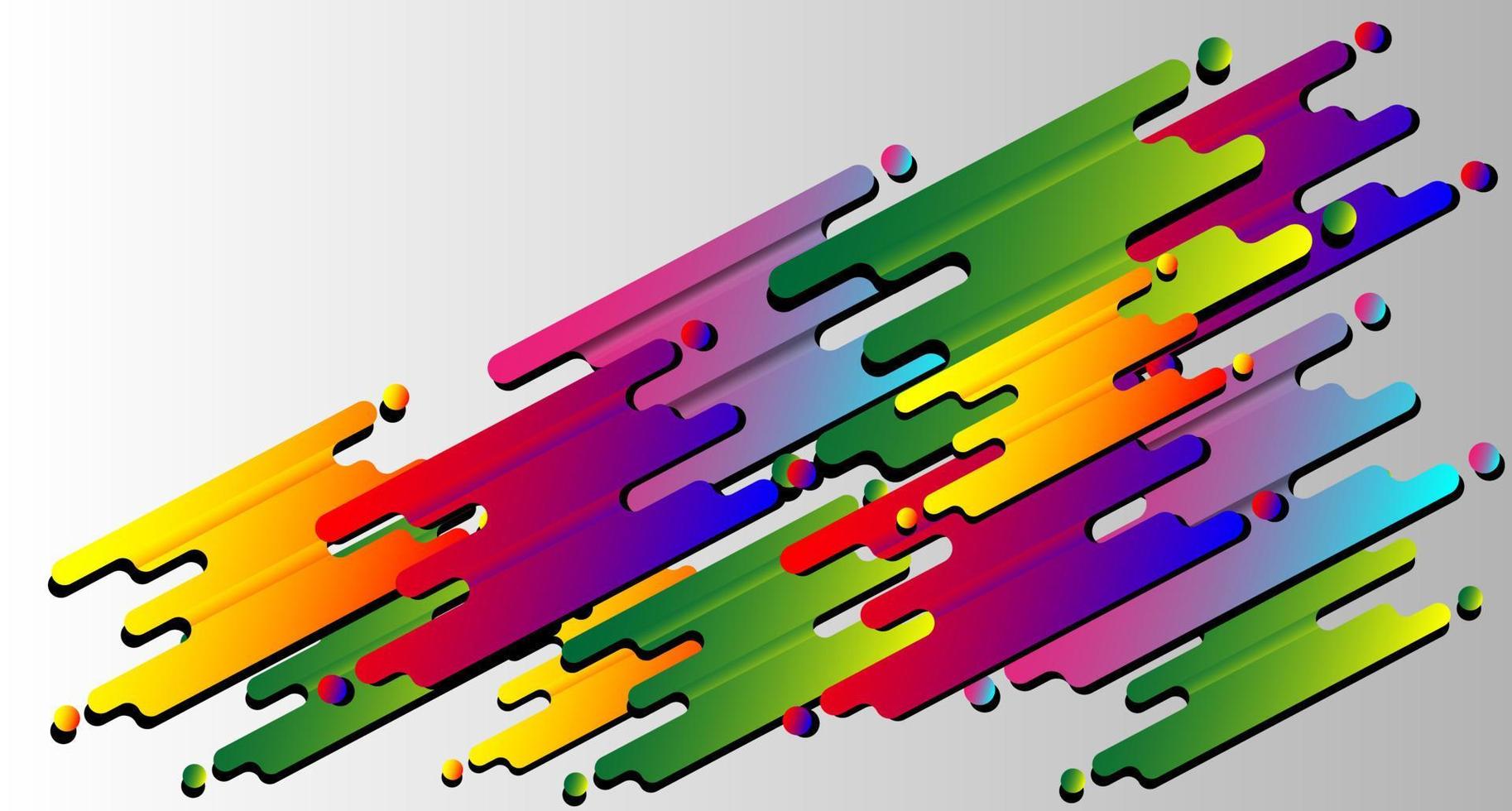 auto sticker strepen van regenboog vloeistof splash vector