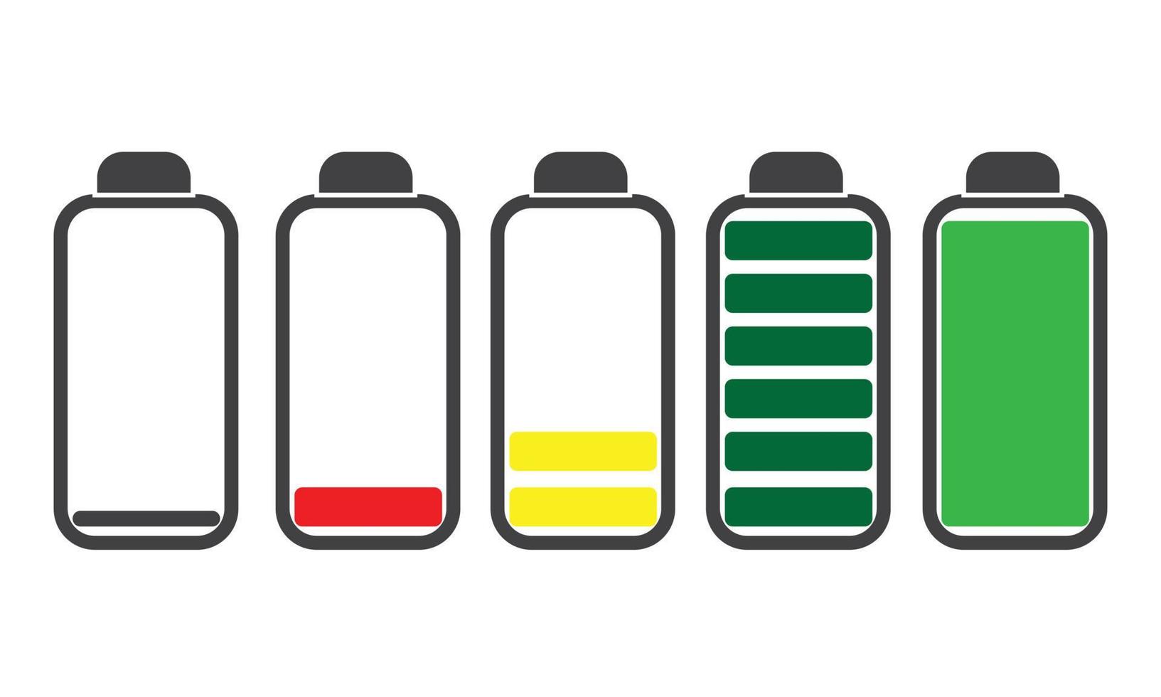 batterij-oplaadindicator, pictogram vector