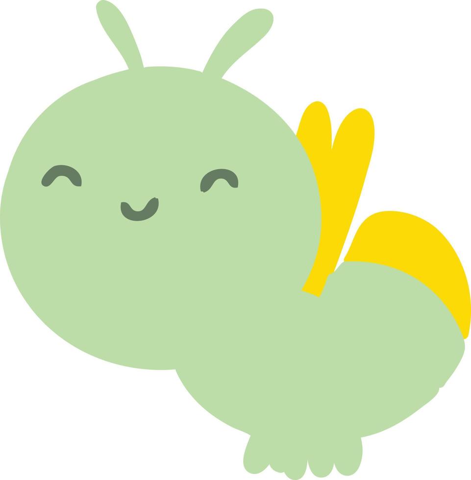 leuke tekenfilm gloed bug vector