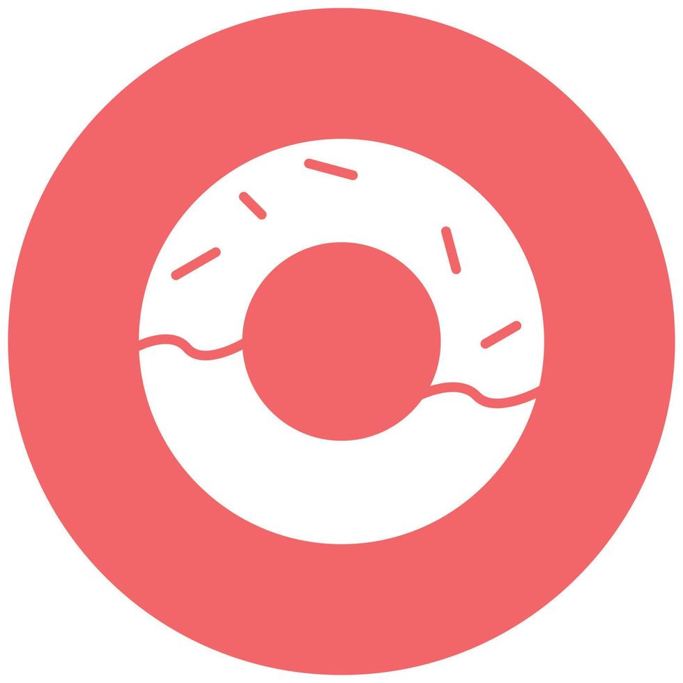 donut pictogramstijl vector