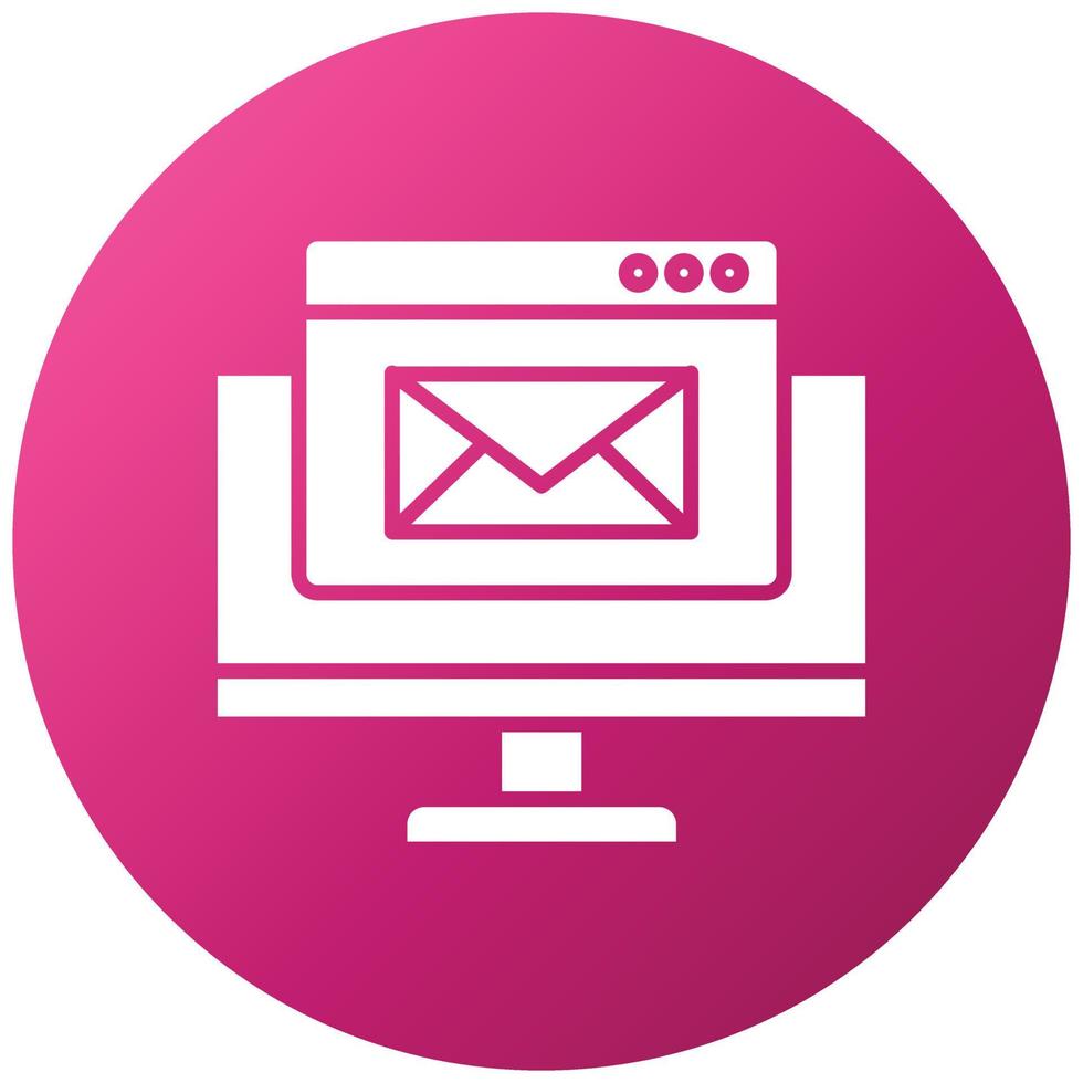 e-mailmarketing pictogramstijl vector