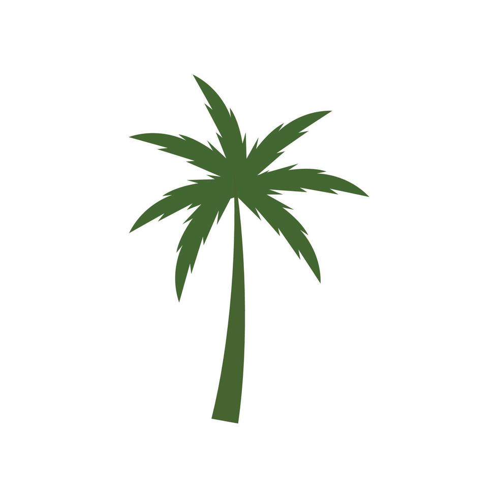palmboom blad illustratie logo sjabloon vector ontwerp