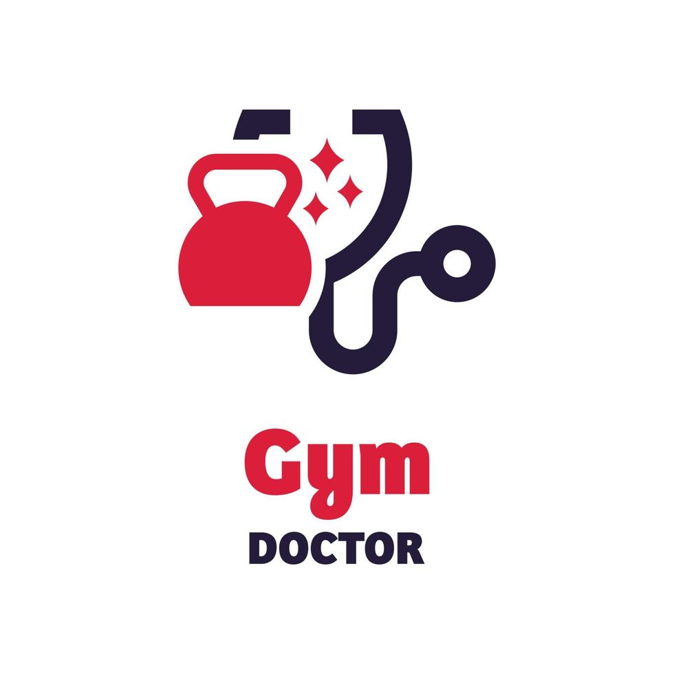 sportschool dokter logo vector
