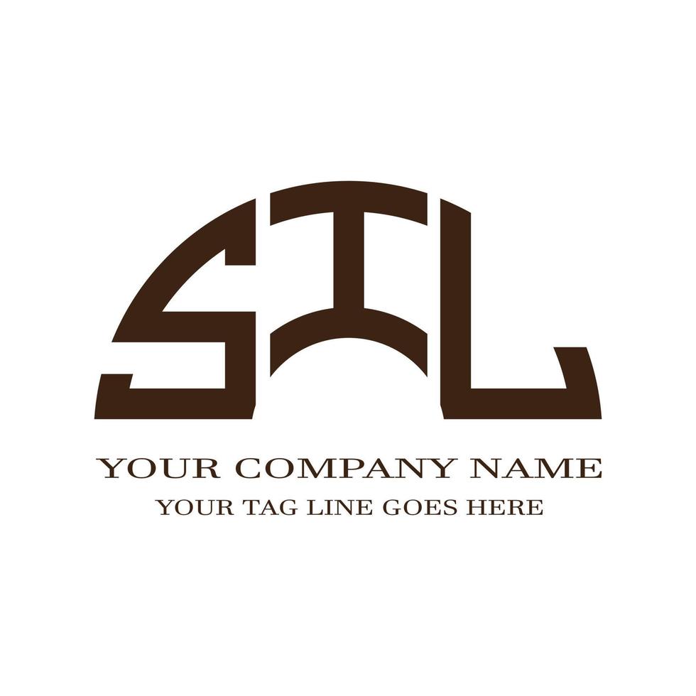 sil letter logo creatief ontwerp met vectorafbeelding vector