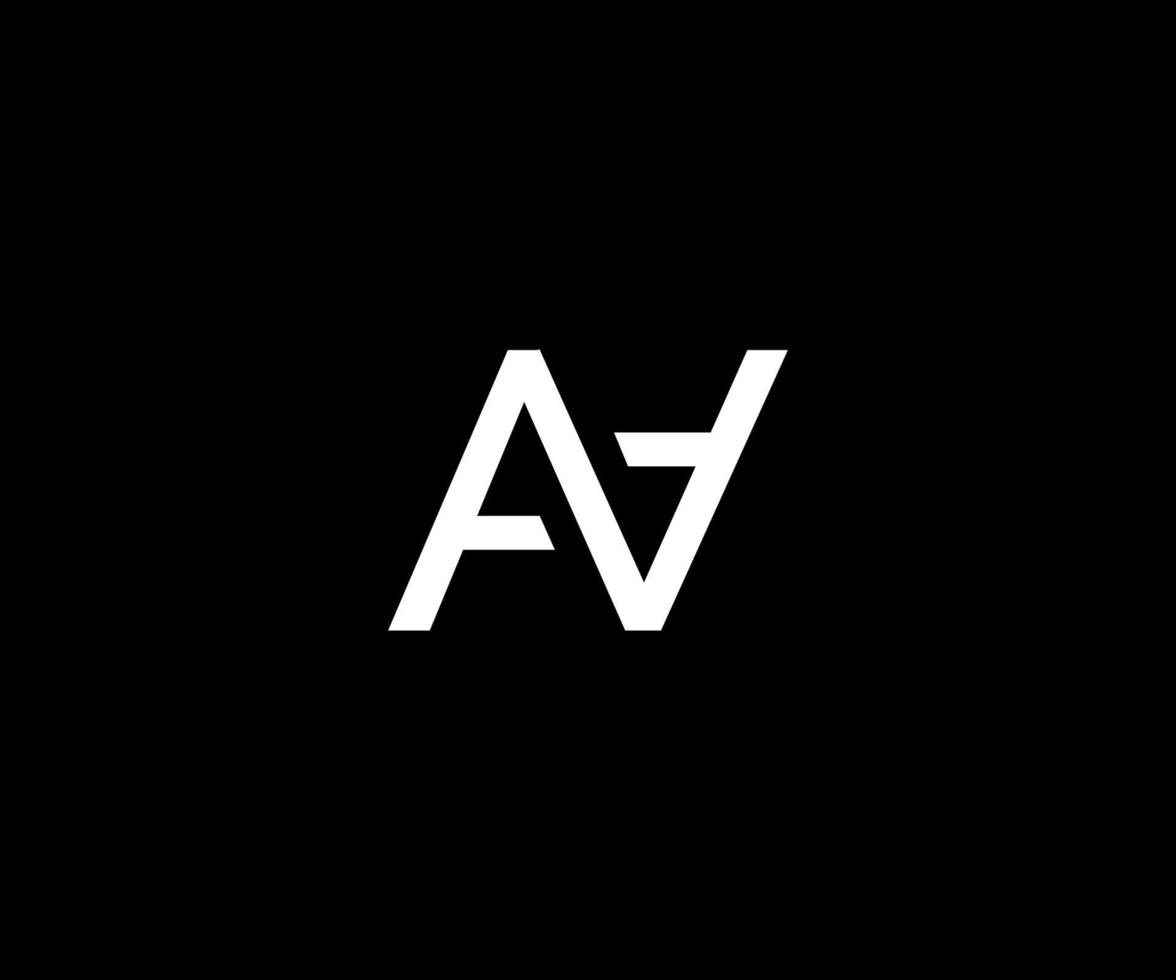 letter aa logo gratis vector bestand