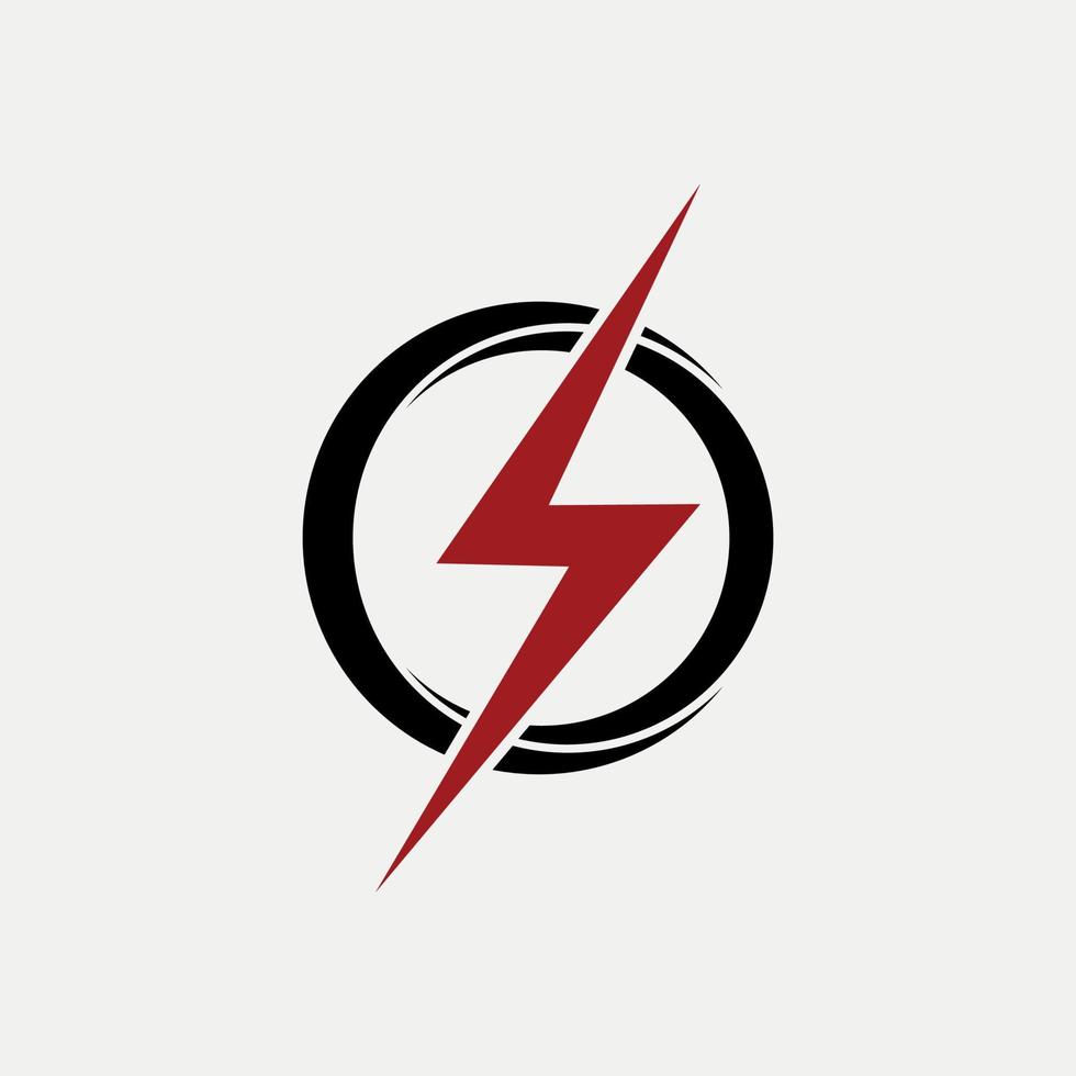 elektrische donder logo en symbool gratis vector