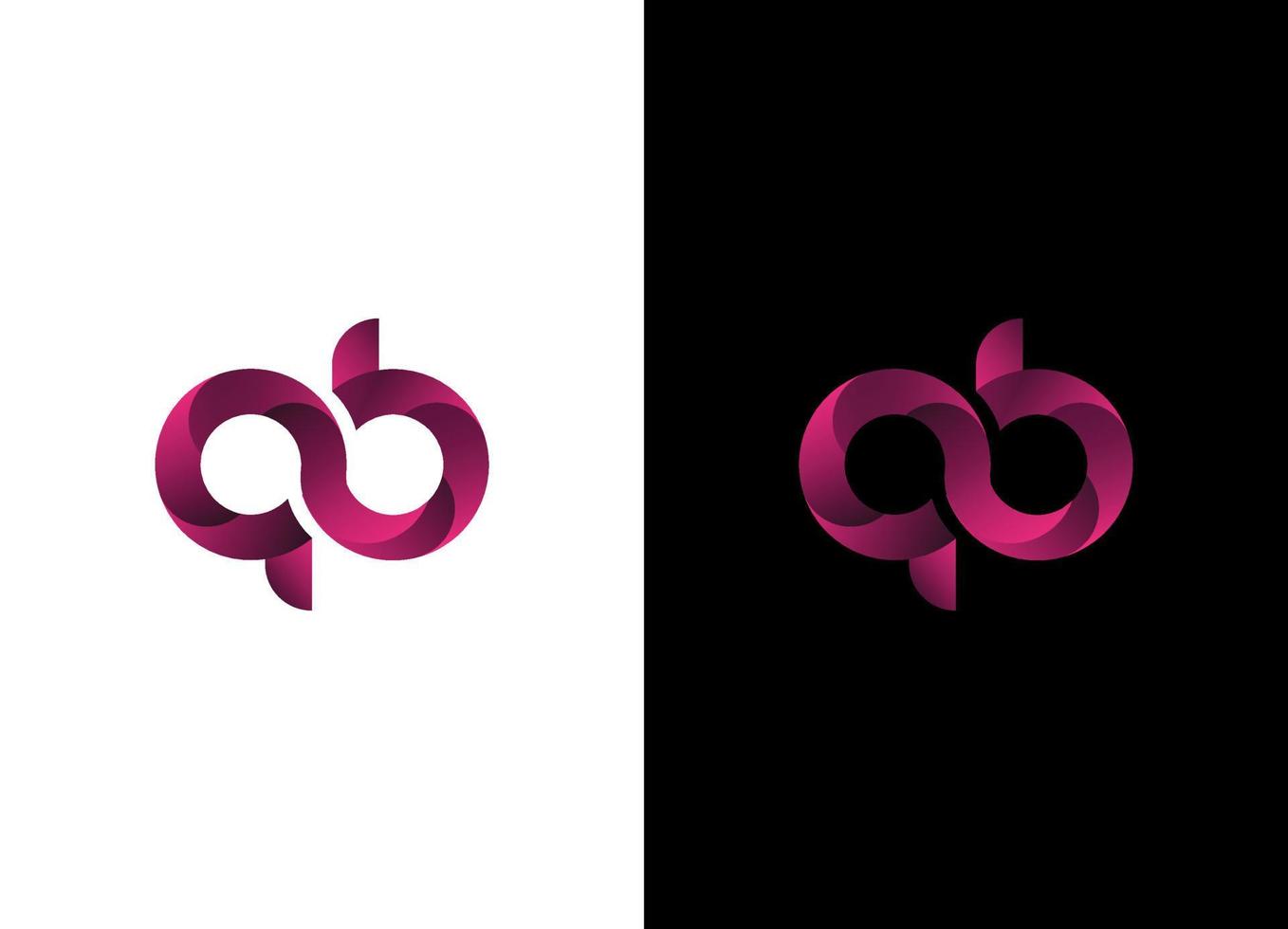 ab of ba-logo. kleurverloop logo ab of ba gratis vectorbestand vector